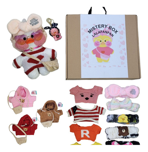 Peluche Pato Lalafanfan Tik Tok Mystery Box Con Accesorios!