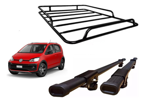 Barras Porta Equipaje Para Vw Cross Up + Parrilla Canasto