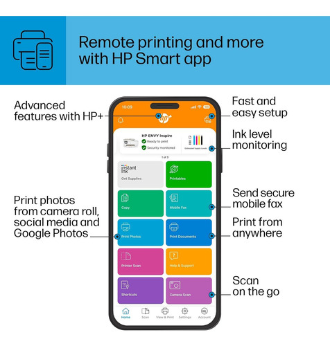 Impresora Multifuncional Inalámbrica Hp Envy Inspire 7955e