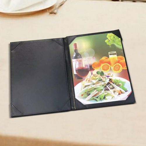 Carpeta De Menú De Restaurante, Porta Cheques 2 Insertos En