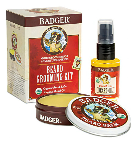 Badger - Kit De Aseo Para Barba, Aceite De Barba Y Balsamo P