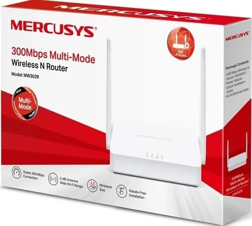 Router Mercusys Mw302r 300mbps 2 Antenas 5dbi By Tplink