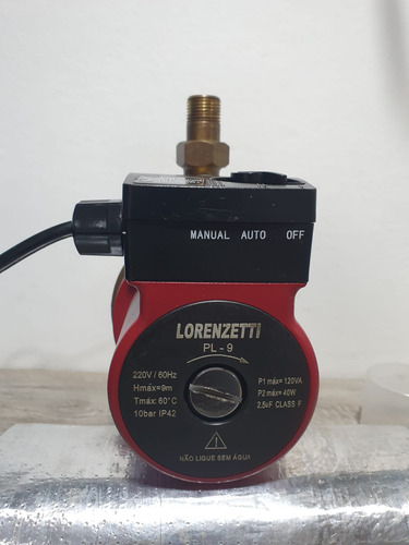Pressurizador De Água Pl9 9 Mca 220v 120w Lorenzetti (Usado)
