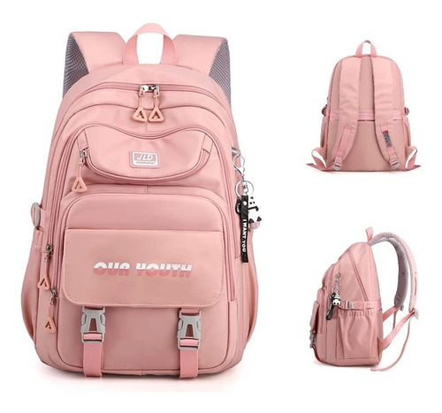 Mochila Estetica Para Laptop Kawaii Regreso Clase Antirrobo