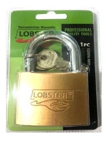 Candado Lobster 60 Mm 3 Llaves