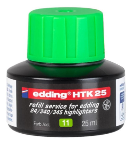 Tinta Recarga Marcador Resaltador Edding Htk 25 Capilaridad