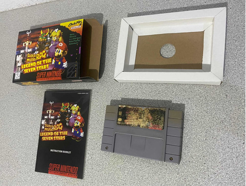 Super Mario Rpg Juego Original (caja Y Manual Son Custom)