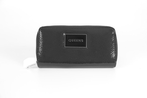 Billetera Fichero Queens Dama Cuero Pu Tarjetero C/ Monedero