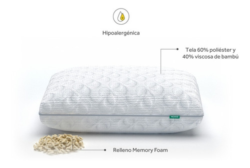 Almohadas Nooz Memory Foam, 2 Pack King