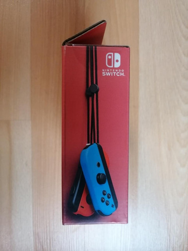 Imagen 5 de 7 de Set de control joystick inalámbrico Nintendo Switch Joy-Con (L)/(R) rojo neón y azul neón