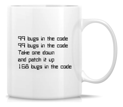 Retreez Funny Mug - 99 Errores En El Software Programador De