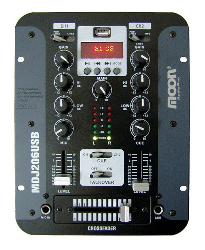 Consola Mixer De Audio Mdj206 Usb Con Factura A O B Y Garant