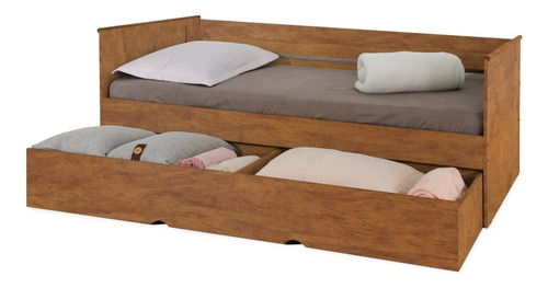 Cama Babá Mel Com Gavetas Com Colchão E Almofadas