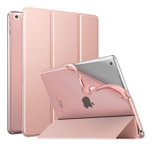 Funda iPad 10.2 Moko 9/8/7 Gen Delgada/translúcido/rose Gold