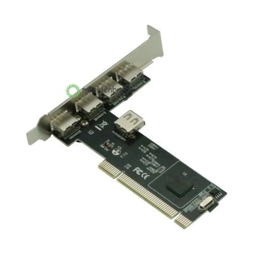 Tarjeta Pci Usb2.o Vt62112l  4 Puertos 