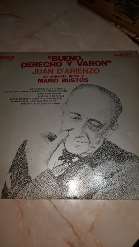 Juan Darienzo, Bueno, Derecho Y Varón, Vinilo Lp 1976