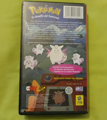 Fita VHS Pokémon - O Desafio do Samurai nº 2 Dublado Paris Filmes. Em  estado de