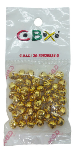 Cbx Cascabeles De 8mm X 50 Unidades Dorados Y Plateados