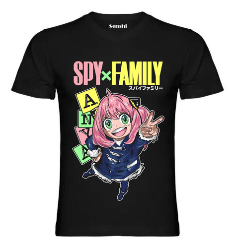 Polera Diseño Anya Forger Spy X Family Estampado Dtf Cod 006