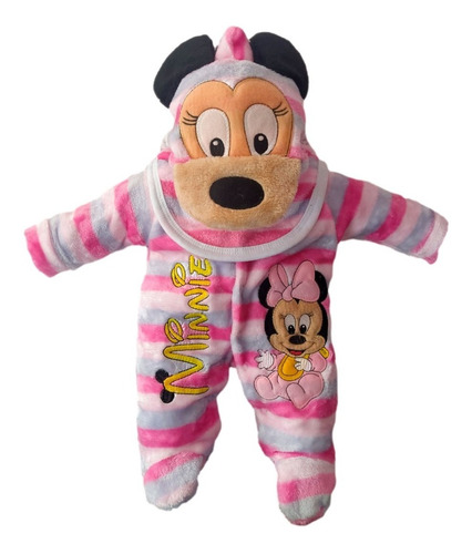 Imagen 1 de 1 de Mameluco Pijama Para Bebé Recién Nacido Minnie 0-3 Meses