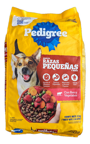 Pedigree Razas Pequeñas Alimento Para Perro Pequeño, De 2 Kg