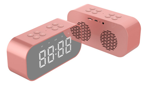 Altavoz Bluetooth Con Alarma Y Reloj