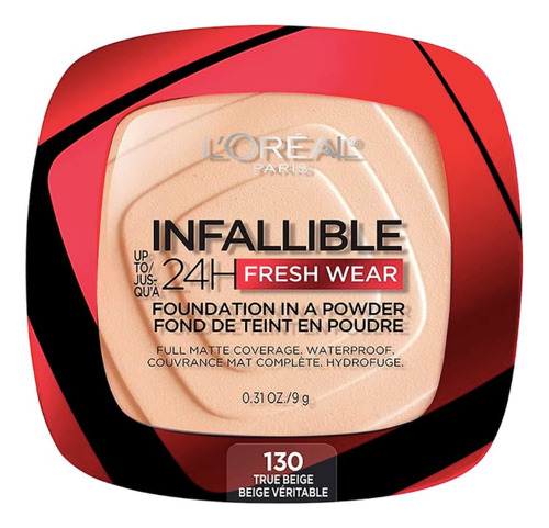 Base De Maquillaje Polvo L'oréal Infallible 24h Fresh Wear 130 True Beige