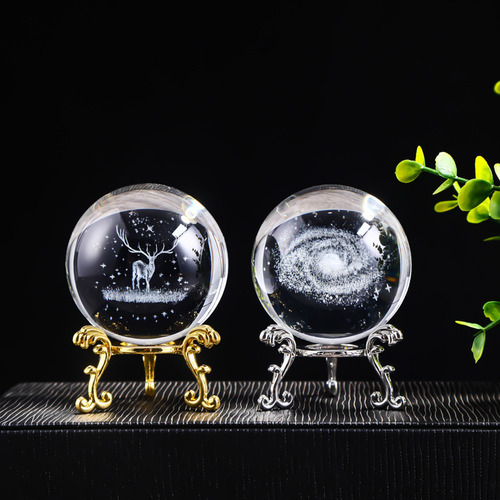 Crystal Ball The Other Shore Flower - Diameter 7cm - 3d