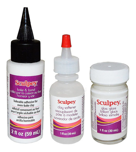 Sculpey Artist Set: 2 Oz Bake & Bond Bakeable Adhesivo Para 