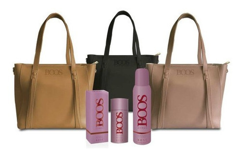 Perfume Boos Intense Rose Mujer Set 30ml + Cartera + Deo