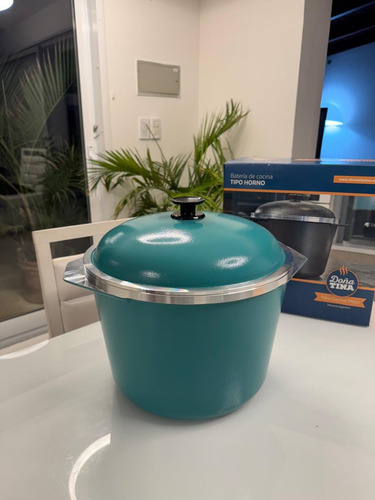 Cacerola Olla Pucherona 14 L Doña Tina Con Antiadherente Aqua