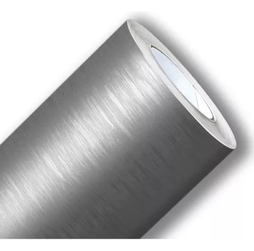 Adesivo Vinil Grafite Aço Escovado Premium Geladeira 4m X 1m