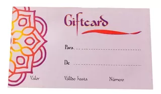 Gift Card Voucher Regalo Tienda