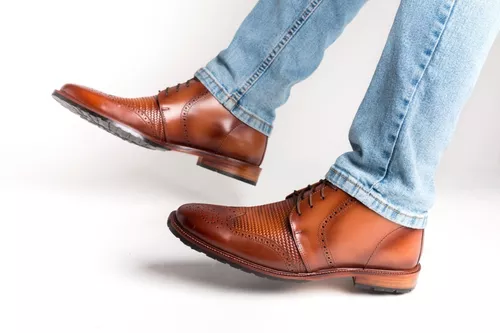 Celda de poder Huerta Tanzania Zapato Tipo Bota Para Hombre De Vestir | MercadoLibre 📦