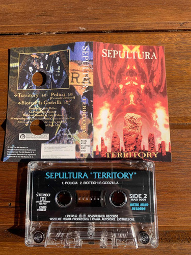 Sepultura - Territory - K7 Single - Extremamente Raro
