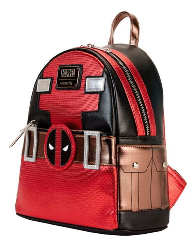 Mini Backpack Deadpool Exclusiva Loungefly Rojo Liso