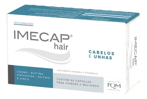 Imecap Hair 60 Cápsulas - Vitamina Para Cabelos