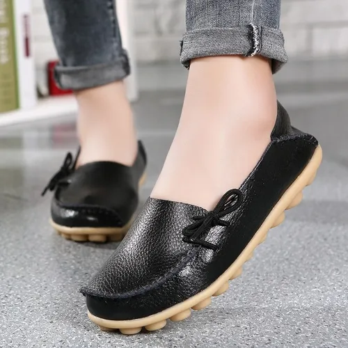 Baletas de store cuero para mujer