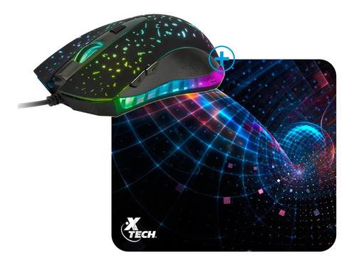 Mouse Gamer Usb Led 7 Colores 6 Bot + Pad Mouse Antifricción