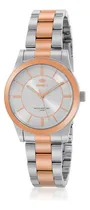 Comprar Reloj Pulsera Marea B41331010 Con Correa De Acero Con Detalles Rose Gold. Color Acero Con Detalles Rose Gold. - Fondo Gris - Bisel Acero Con Bisel Rose Gold.