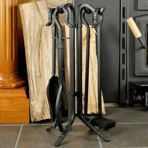 Uniflame, F-1126, Minichimenea Rústica Negra De 5 Piezas