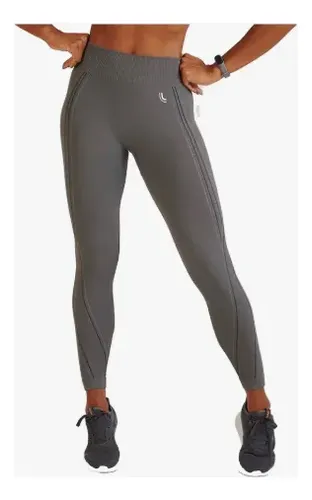 Calca Legging Lupo Fitness Cintura Alta Preta Sem Costura