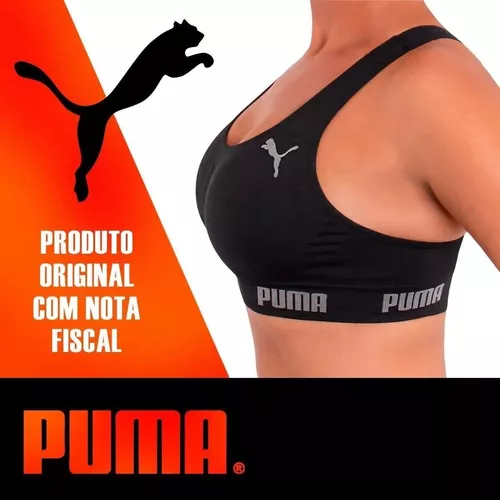 Kit 3 Tops Puma Nadador Com Bojo Feminino Multicores