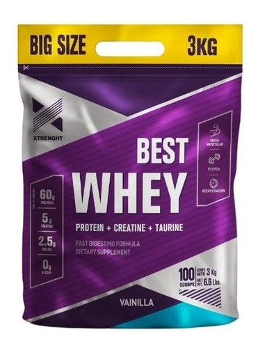 Best Whey Protein Xtrenght X 3kg - Varios Sabores 