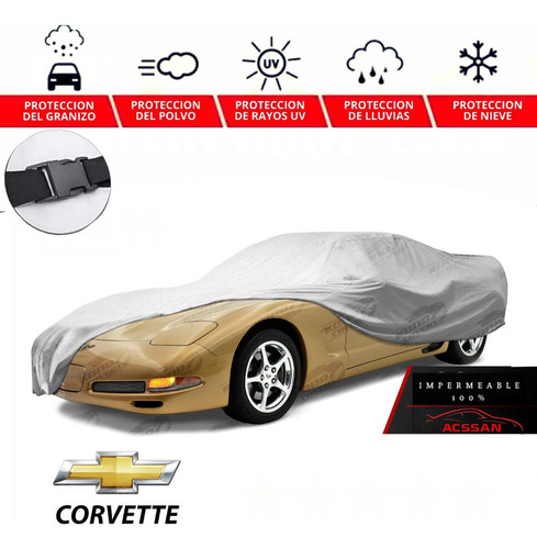 Recubrimiento Cubreauto Eua Con Broche Corvette C5 1998