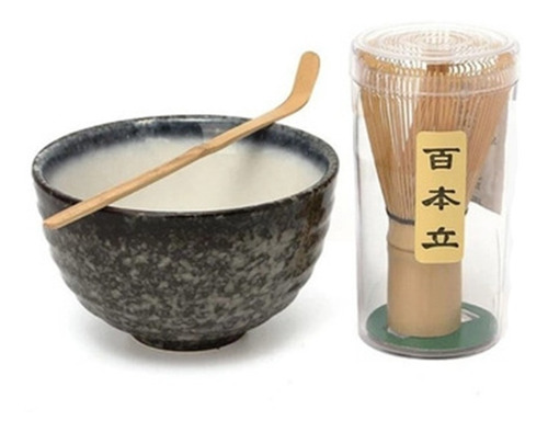 Set Batidor Chasen + Chashaku + Cuenco Matcha