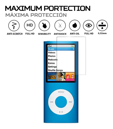 Protector Pantalla Antishock Para Apple iPod Nano 4