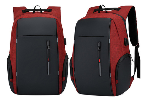 Mochila De Dos Hombros, 17 Pulgadas, Impermeable, Usb