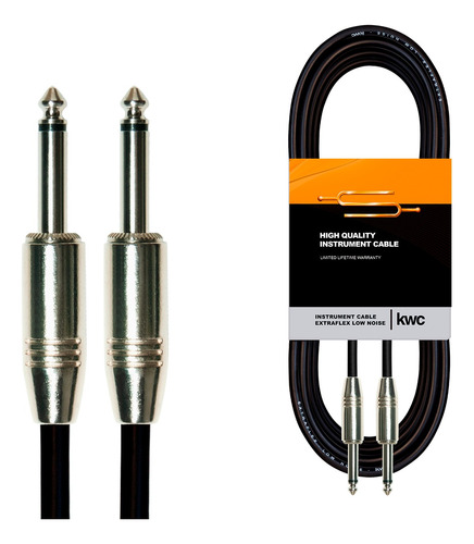 Cable Plug 3 Metros Instrumento Guitarra Bajo - Zipp 98 Cuot