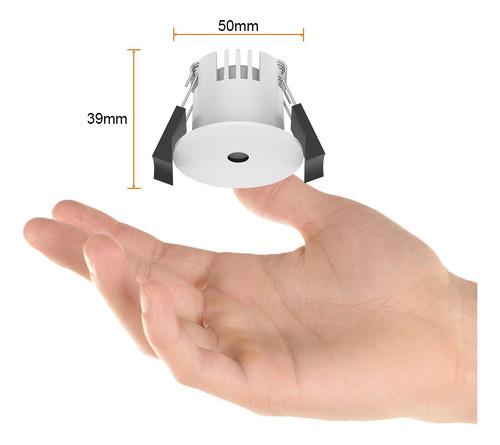 Lámpara Downlight Led Empotrable 3w Luz Cálida Tecnolite